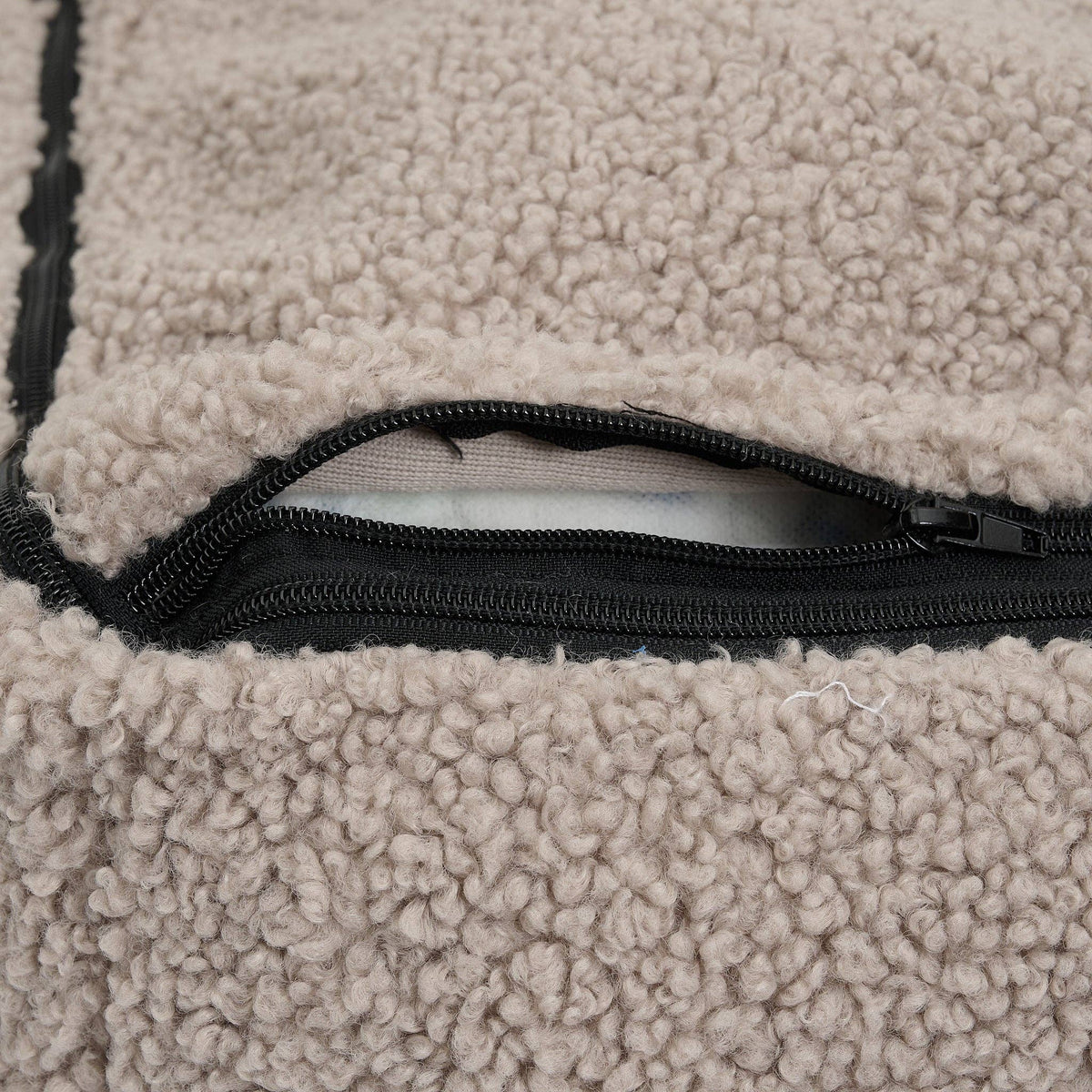Nuna Hundekorb - Teddybett & waschbares Hundebett aus Memoryschaum (taupe)