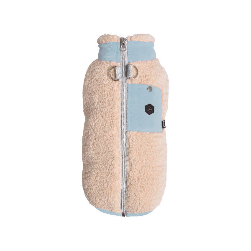 Sherpa-Parka für Hunde mit Tasche und Leinenringen