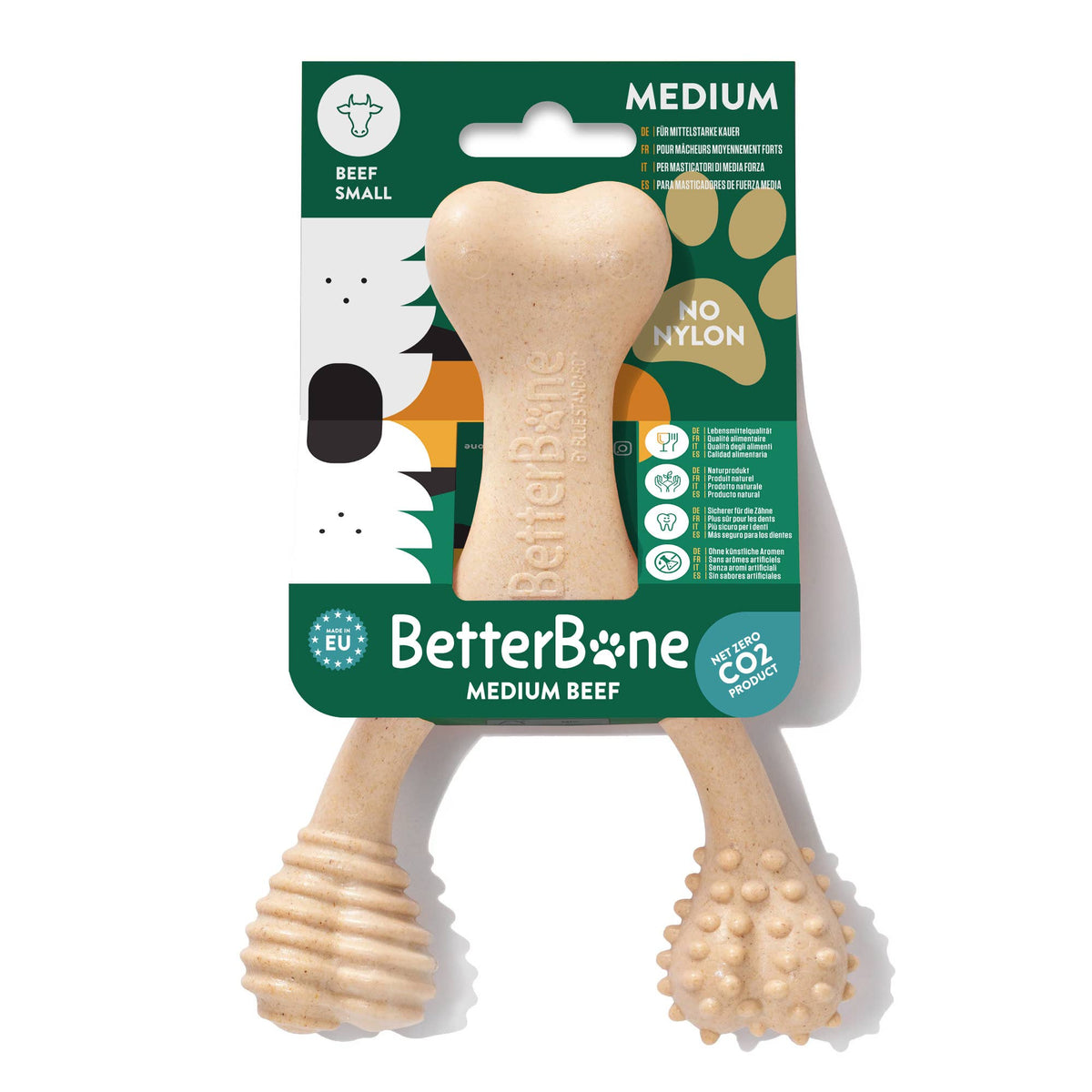 BetterBone Hunde Kauspielzeug Kauknochen - Small Medium Beef - Pfotenlieblinge