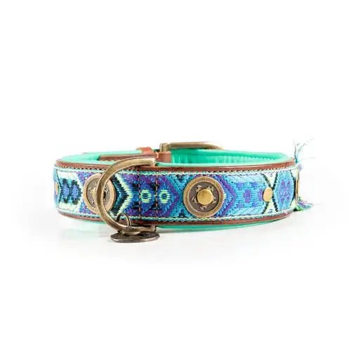 Boho Juan – Exklusives Hundehalsband aus Büffelleder - Pfotenlieblinge