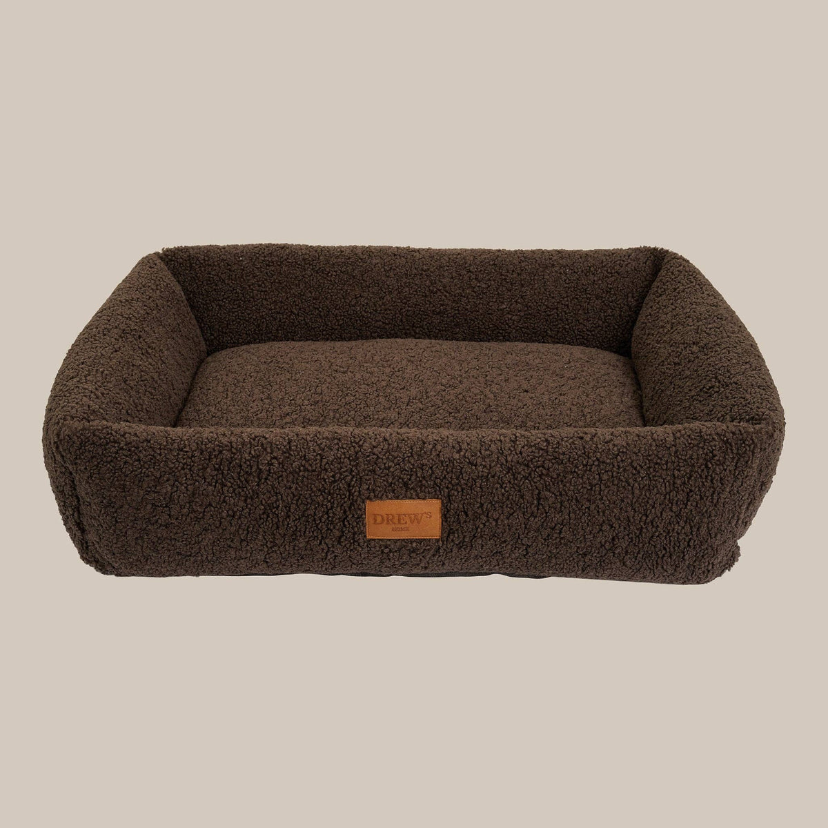 Nuna Hundekorb - Teddybett & waschbares Hundebett aus Memoryschaum (braun)