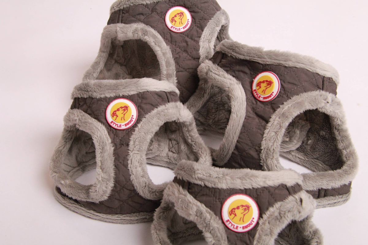 Hundegeschirr - Welpen, kleine Hunde - Soft&Style - Grey