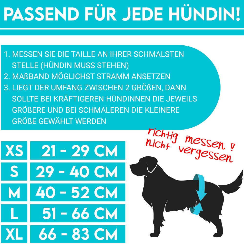 HUND IST KÖNIG 3x Saugstarke Hundewindeln Hündin (Waldtiere) - Pfotenlieblinge