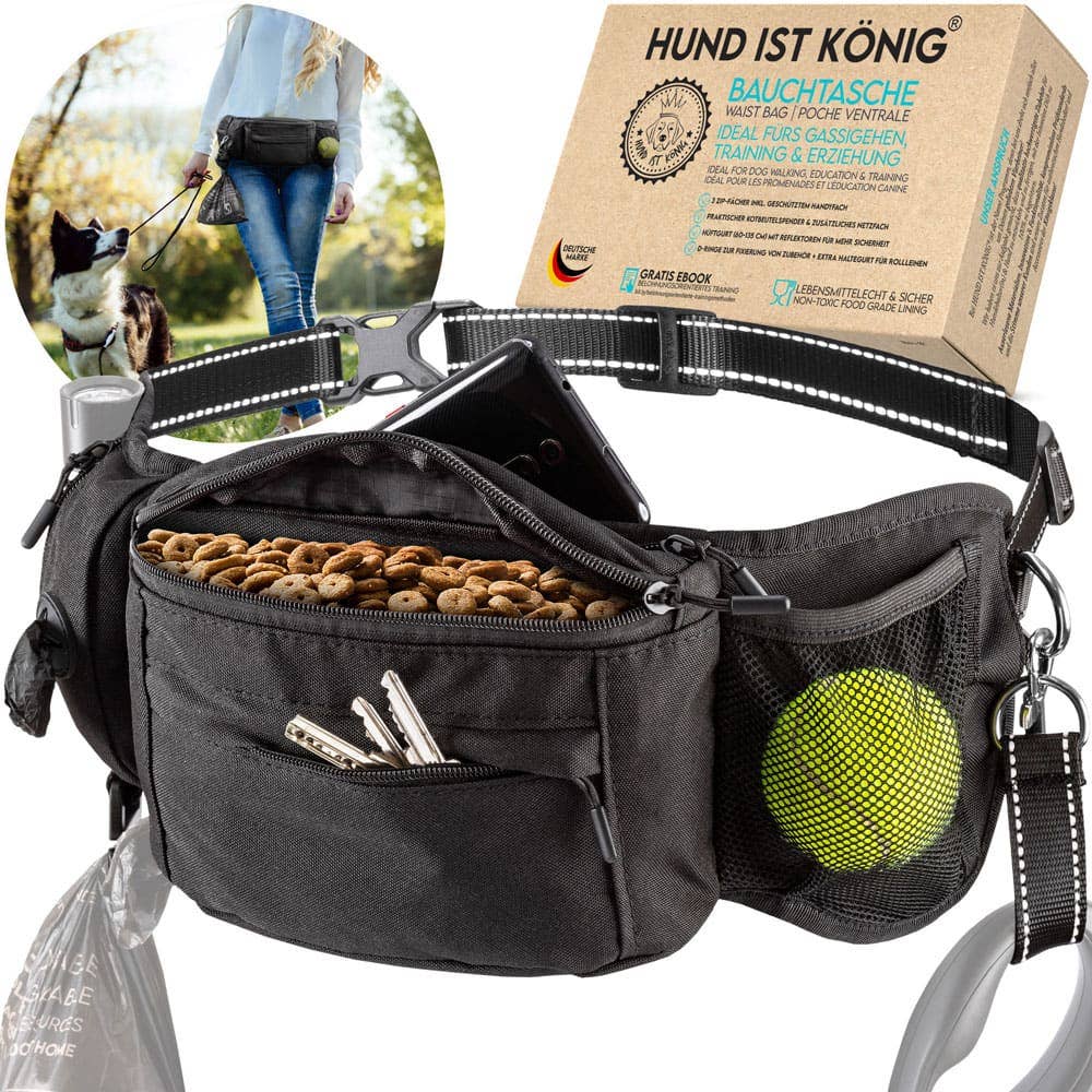 HUND IST KÖNIG® – Bauchtasche & Futterbeutel in einem - Pfotenlieblinge