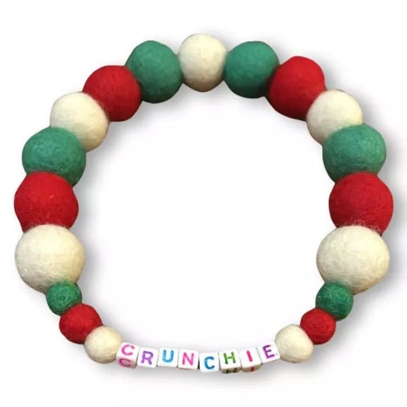 Pompon - Halsband „Christmas Edition“ – handgefertigt & festlich - Pfotenlieblinge
