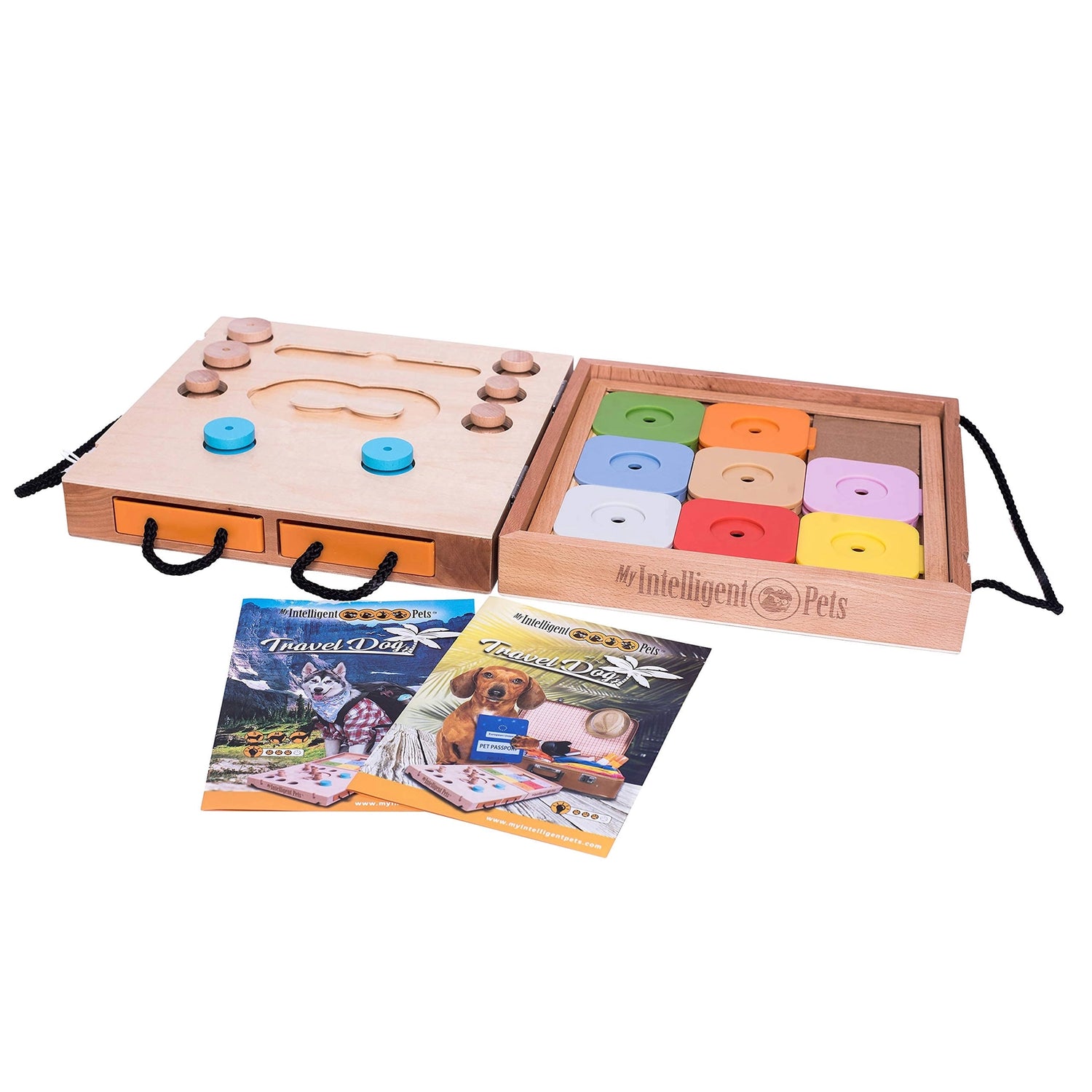 Travel Dog Intelligenzspiel für Hunde | 2-in-1 Spiel