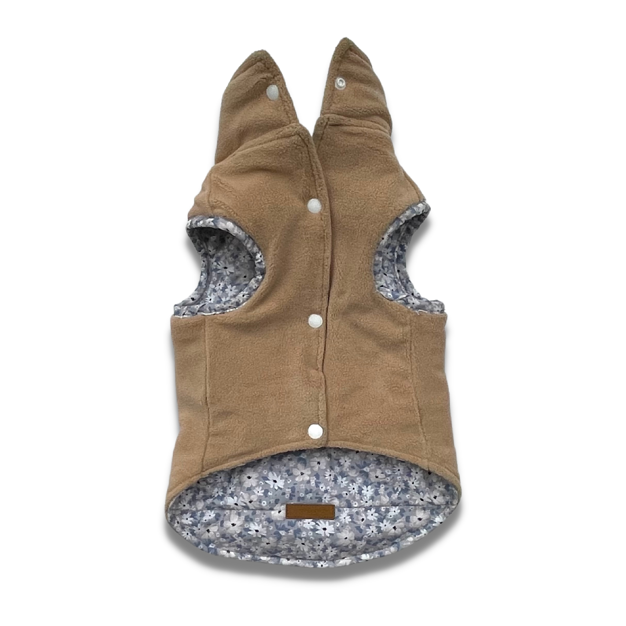 Teddyweste - Winter Bloom - Wendbar