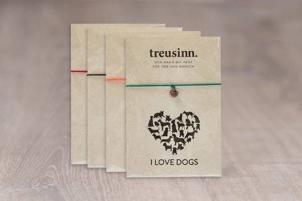 Armband BUDDY - I love Dogs - Hund Geschenk - Pfotenlieblinge
