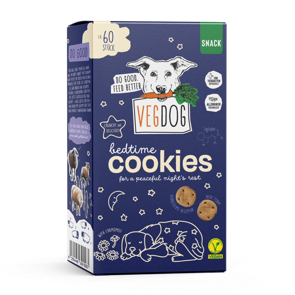 VEGDOG Bedtime Cookie – Beruhigender Gute-Nacht-Snack