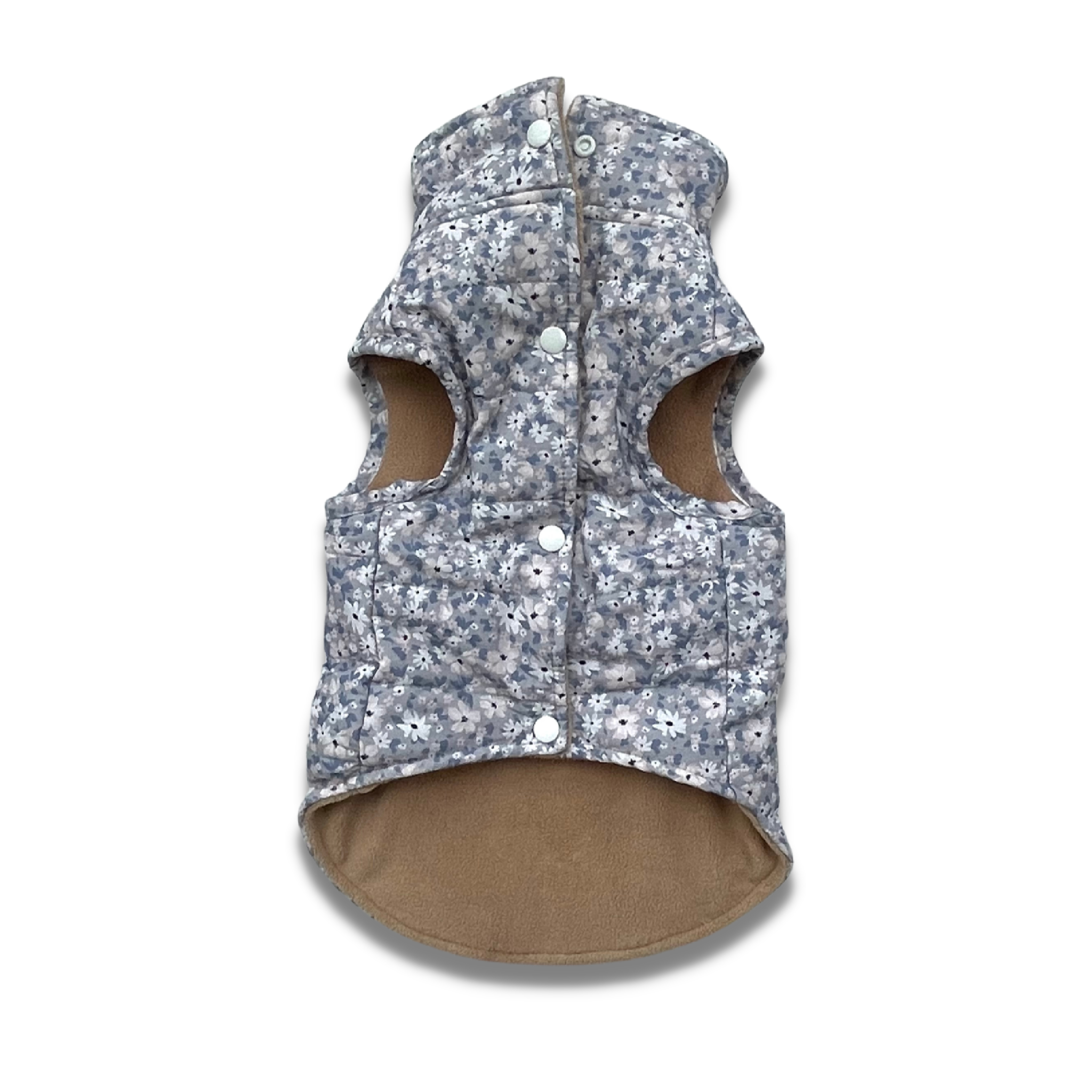 Teddyweste - Winter Bloom - Wendbar