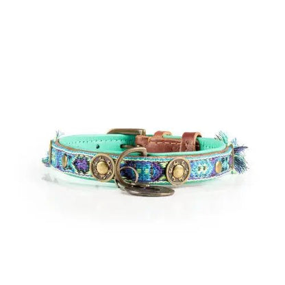 Boho Juan – Exklusives Hundehalsband aus Büffelleder - Pfotenlieblinge
