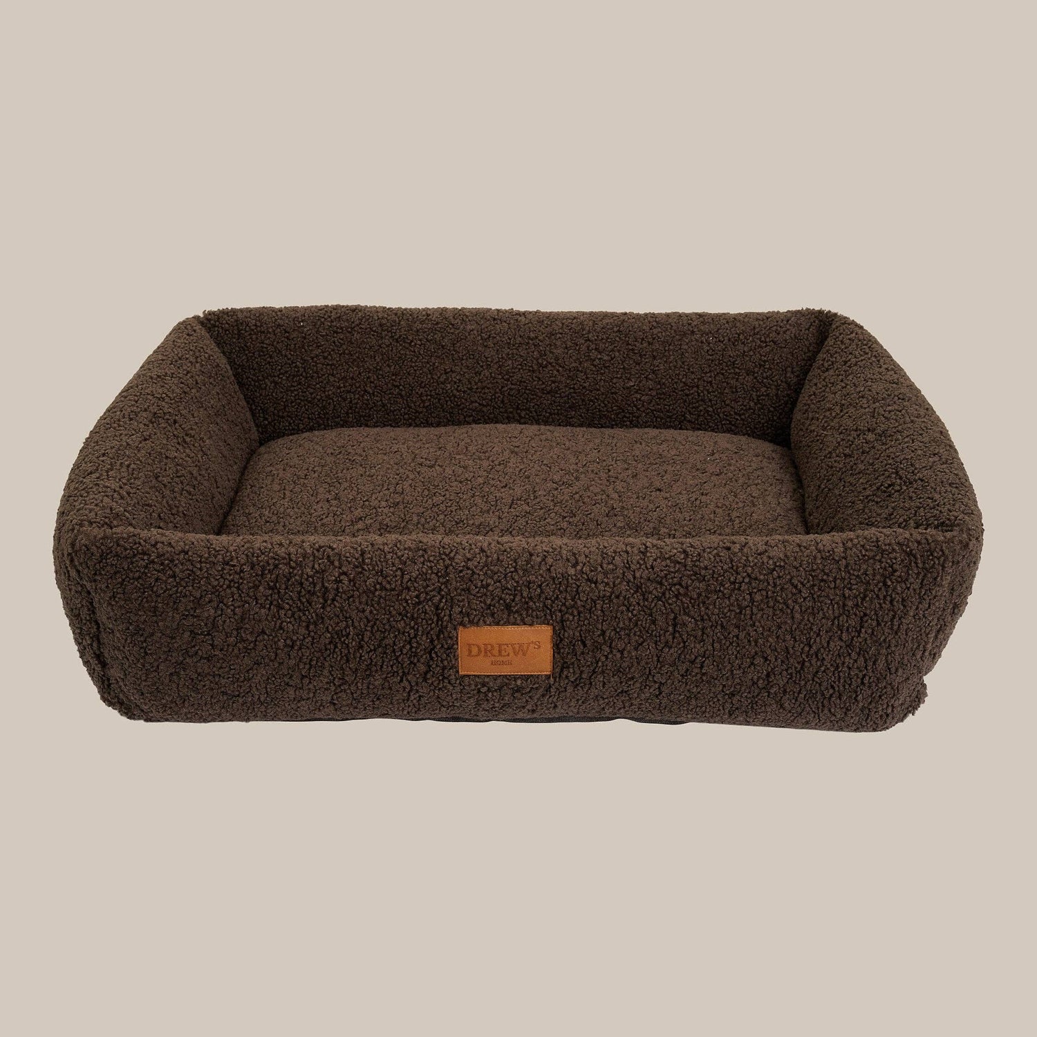 Nuna Hundekorb - Teddybett &amp; waschbares Hundebett aus Memoryschaum (braun)