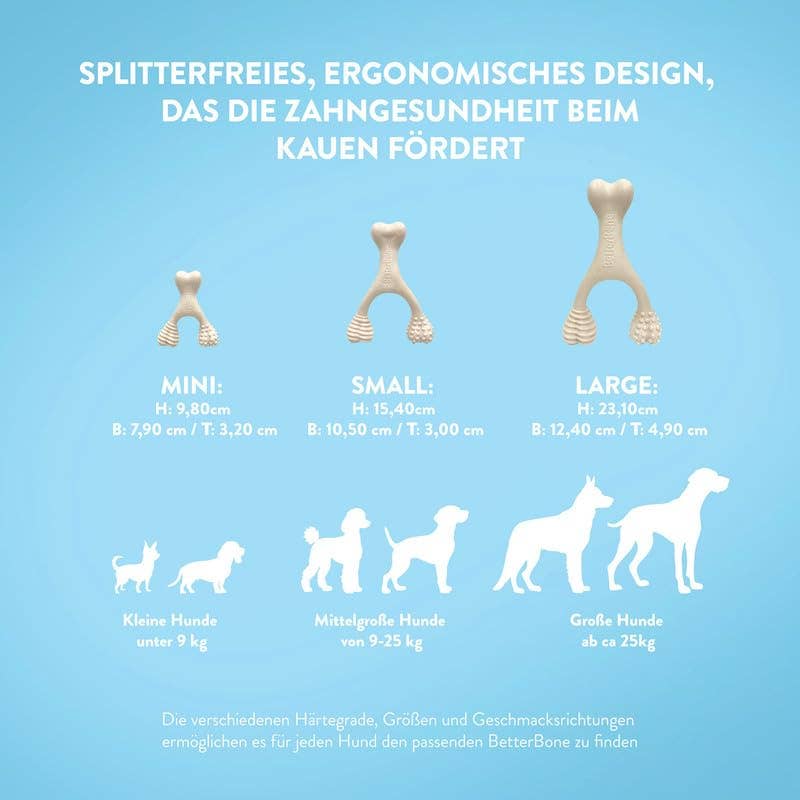 BetterBone Hunde Kauspielzeug Kauknochen -Small Soft Classic - Pfotenlieblinge