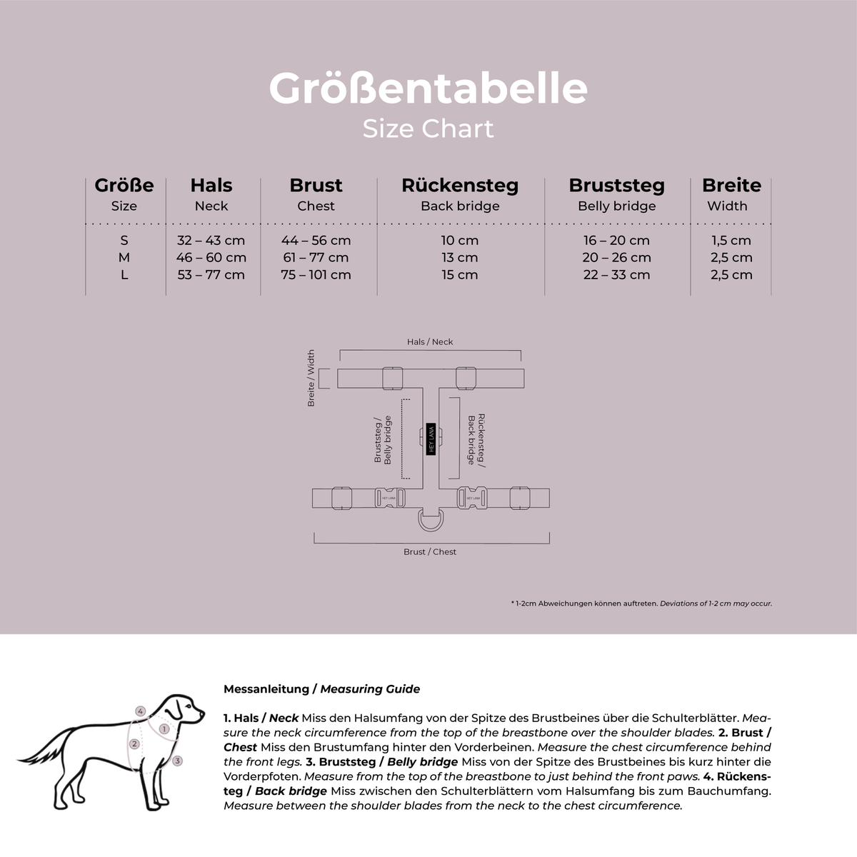 Führgeschirr Gepolstert – 5 - fach verstellbar – Mocca/Blau - Pfotenlieblinge