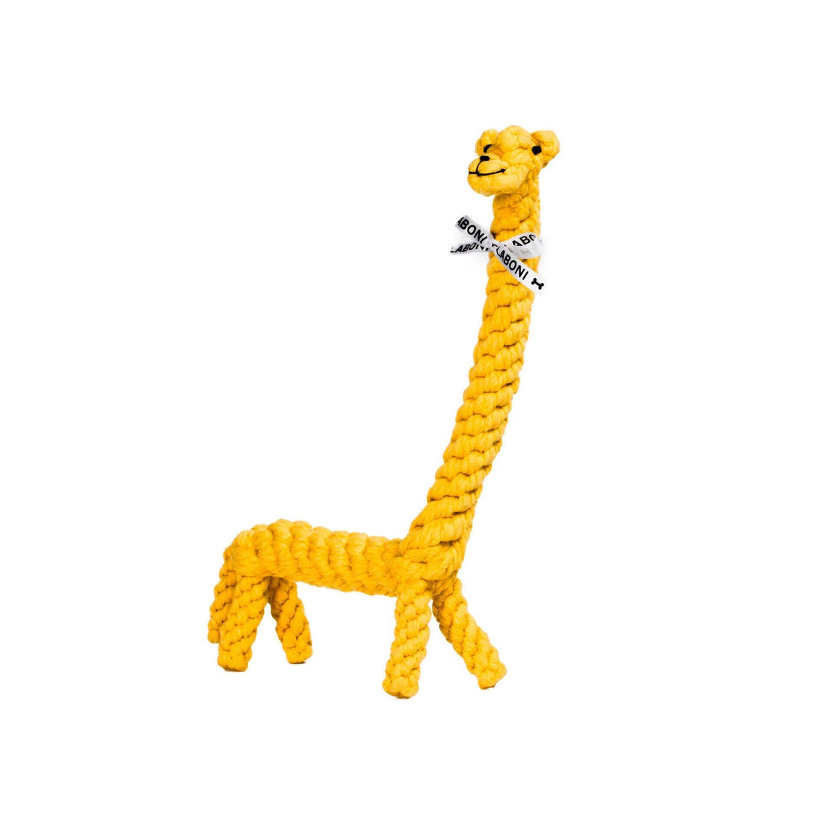 Greta Giraffe – Handgemachtes Kauspielzeug aus Baumwolle für Hunde - Flokido