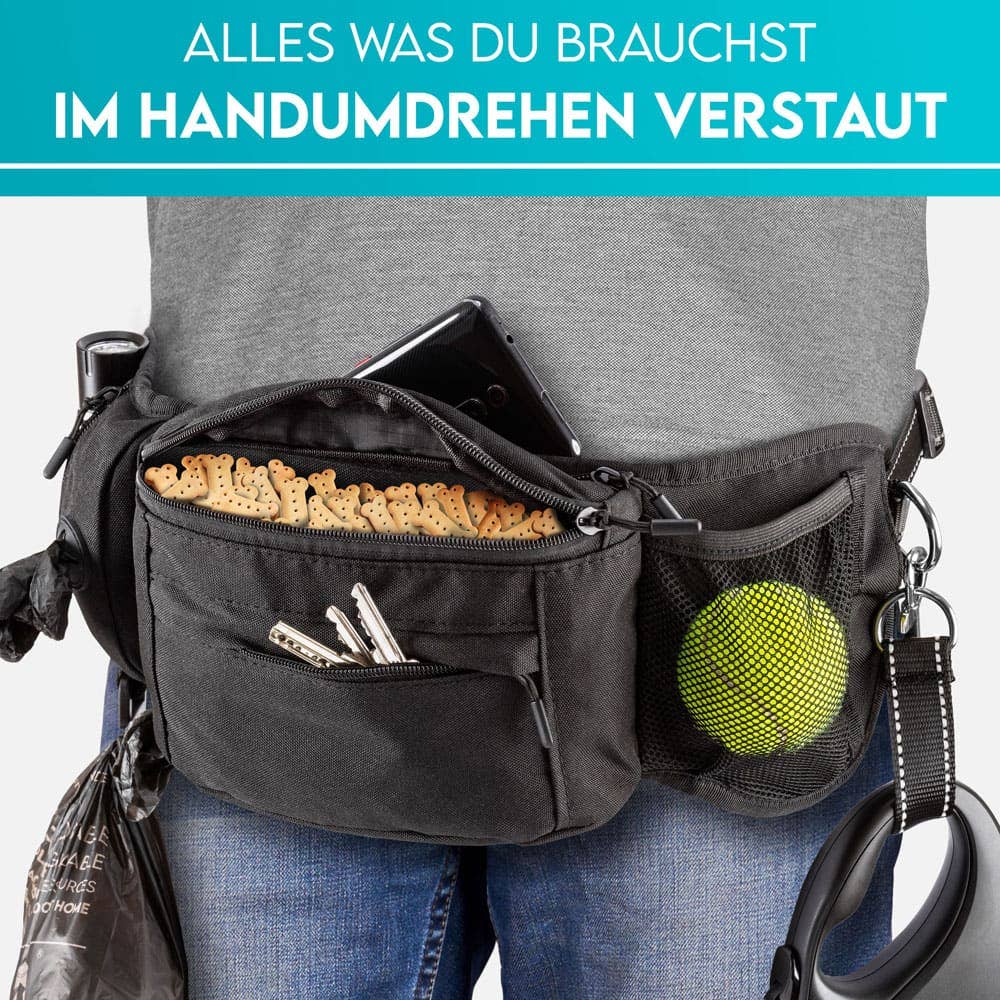 HUND IST KÖNIG® – Bauchtasche &amp; Futterbeutel in einem - Pfotenlieblinge