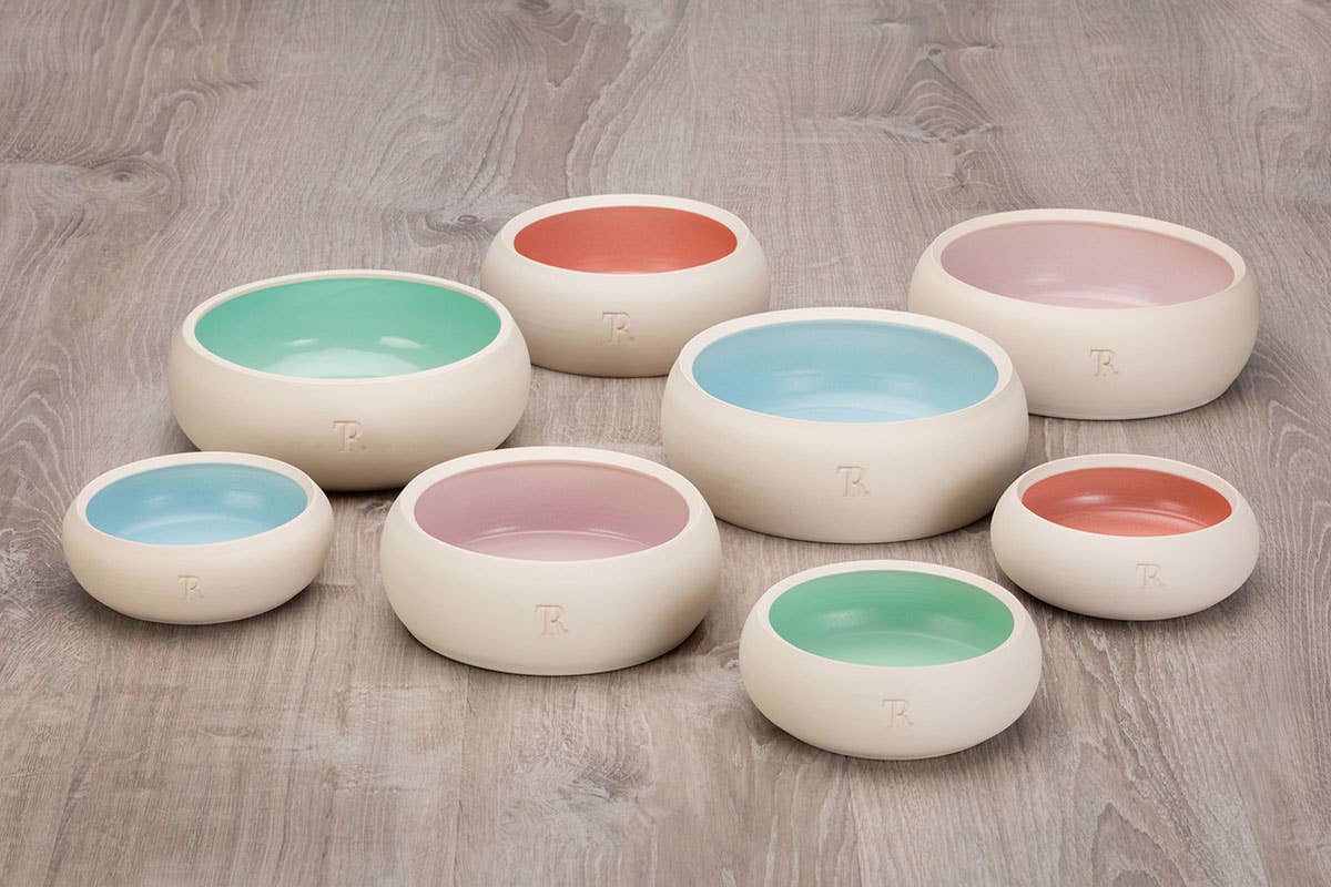 Keramiknapf PUR Pastell – handgemacht &amp; bruchfest - Pfotenlieblinge