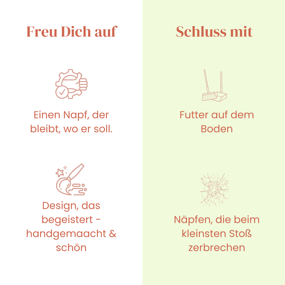 Keramiknapf PUR Pastell – handgemacht &amp; bruchfest - Pfotenlieblinge