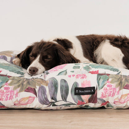 Komfort - Hundebett – 100% Baumwolle, ergonomische Polsterung - Pfotenlieblinge