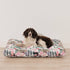 Komfort - Hundebett – 100% Baumwolle, ergonomische Polsterung - Pfotenlieblinge