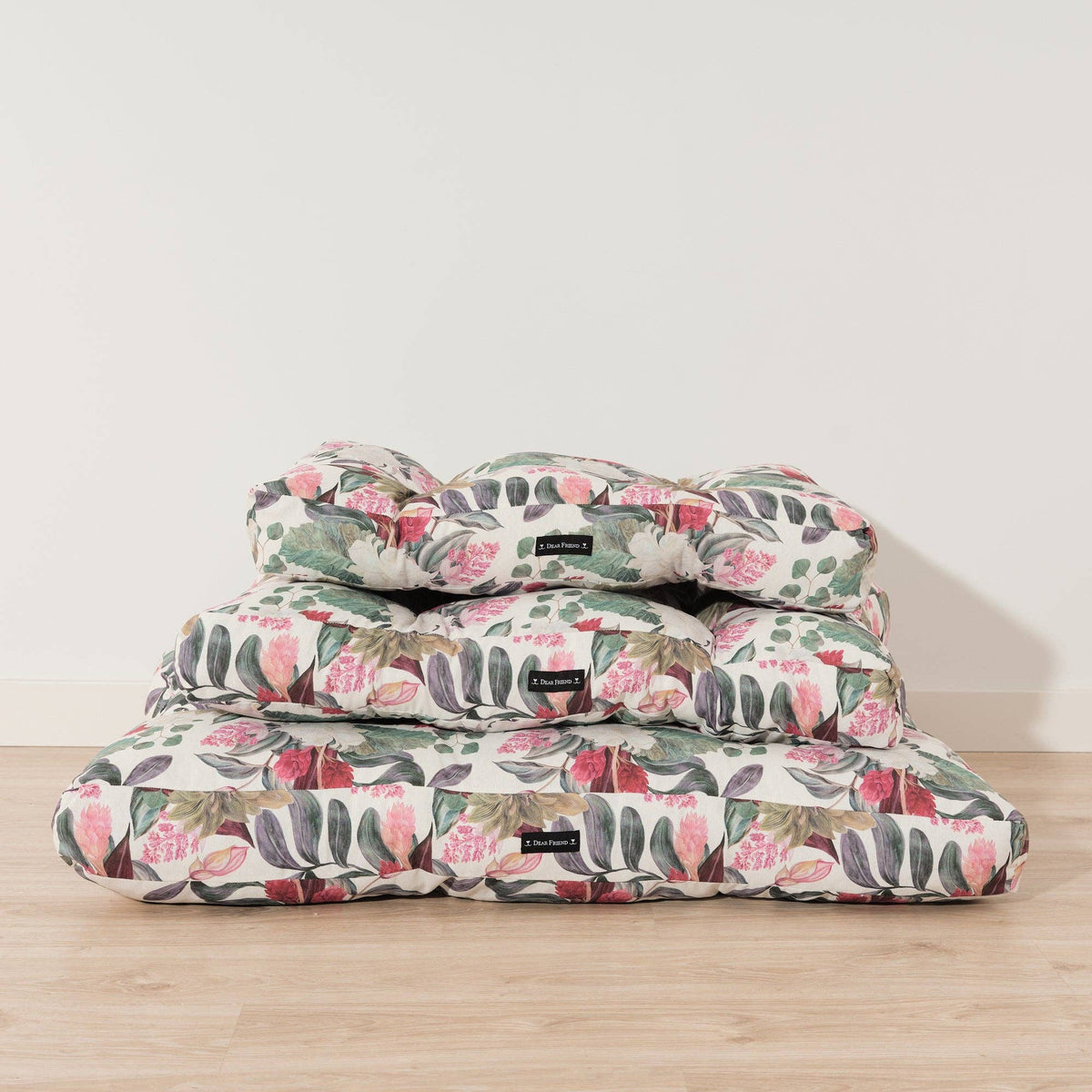 Komfort - Hundebett – 100% Baumwolle, ergonomische Polsterung - Pfotenlieblinge