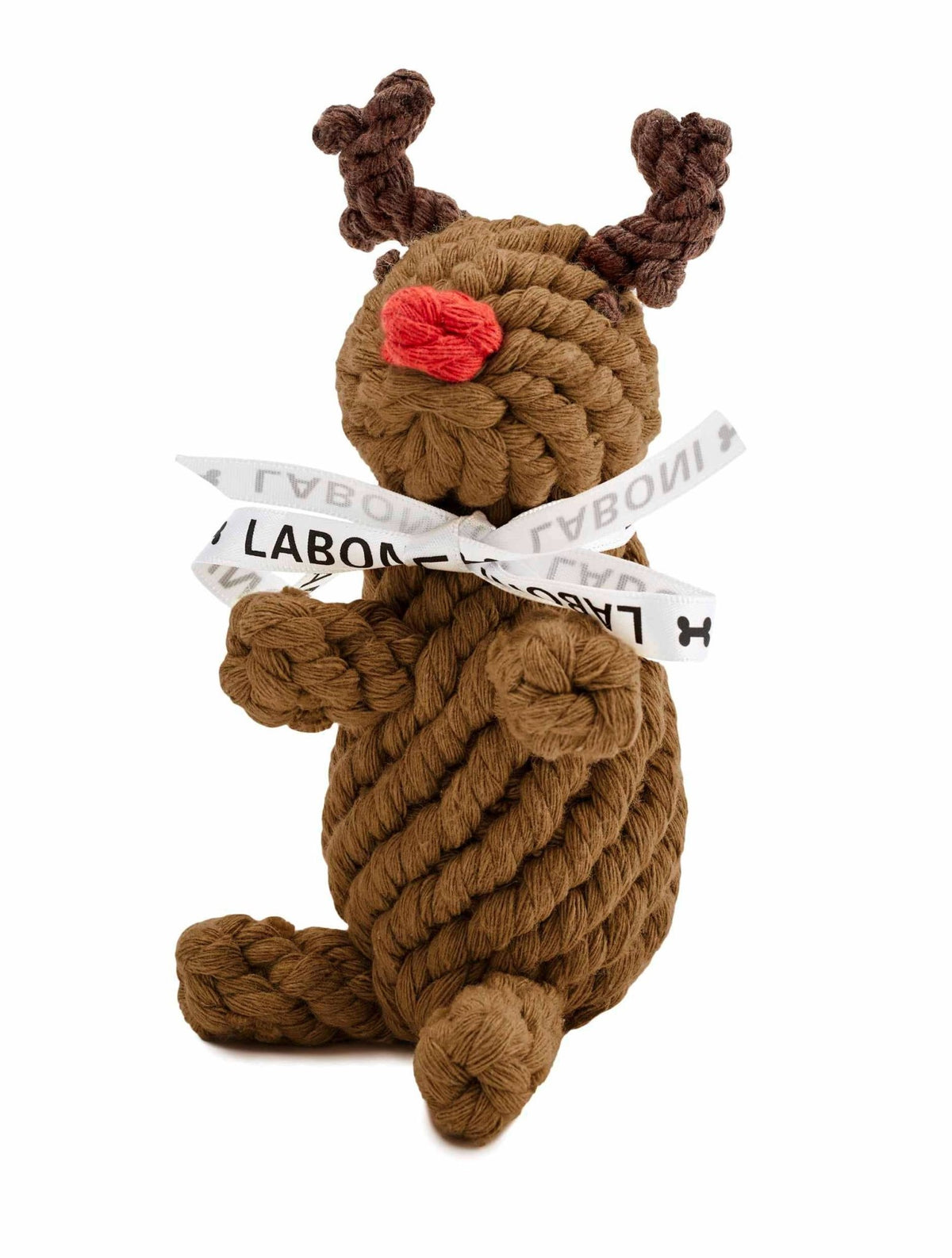 LABONI Rudi Rentier 🎄 – Handgeknüpftes Kult-Spielzeug für Weihnachten - Flokido