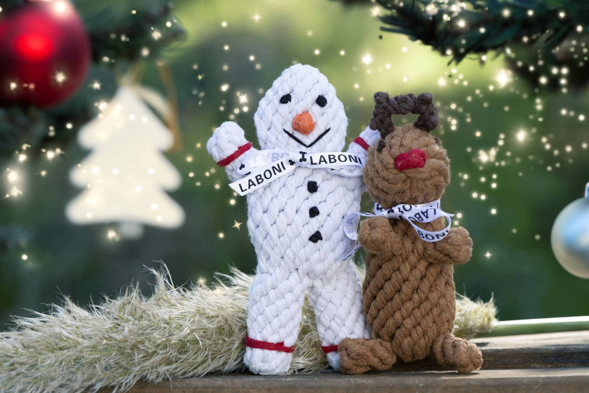 LABONI Rudi Rentier 🎄 – Handgeknüpftes Kult-Spielzeug für Weihnachten - Flokido