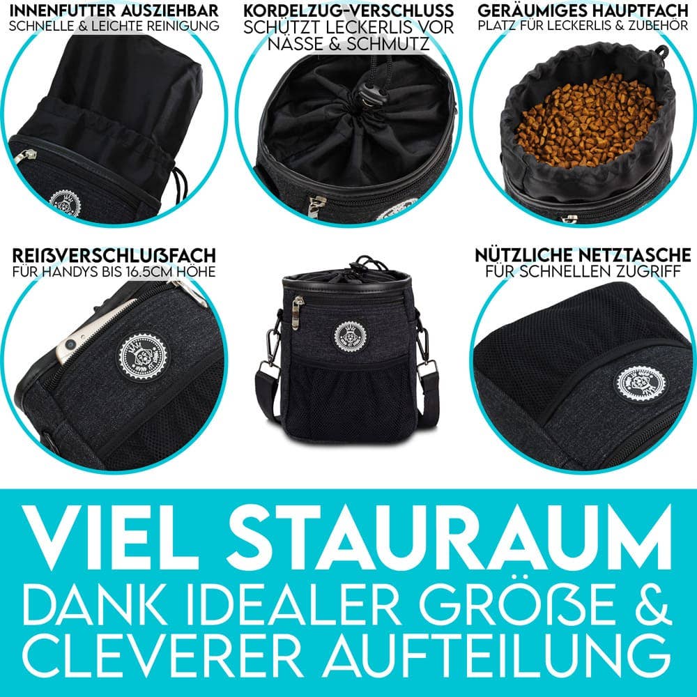 Leckerlibeutel für Hunde – Stylisch, praktisch &amp; immer alles griffbereit - Pfotenlieblinge