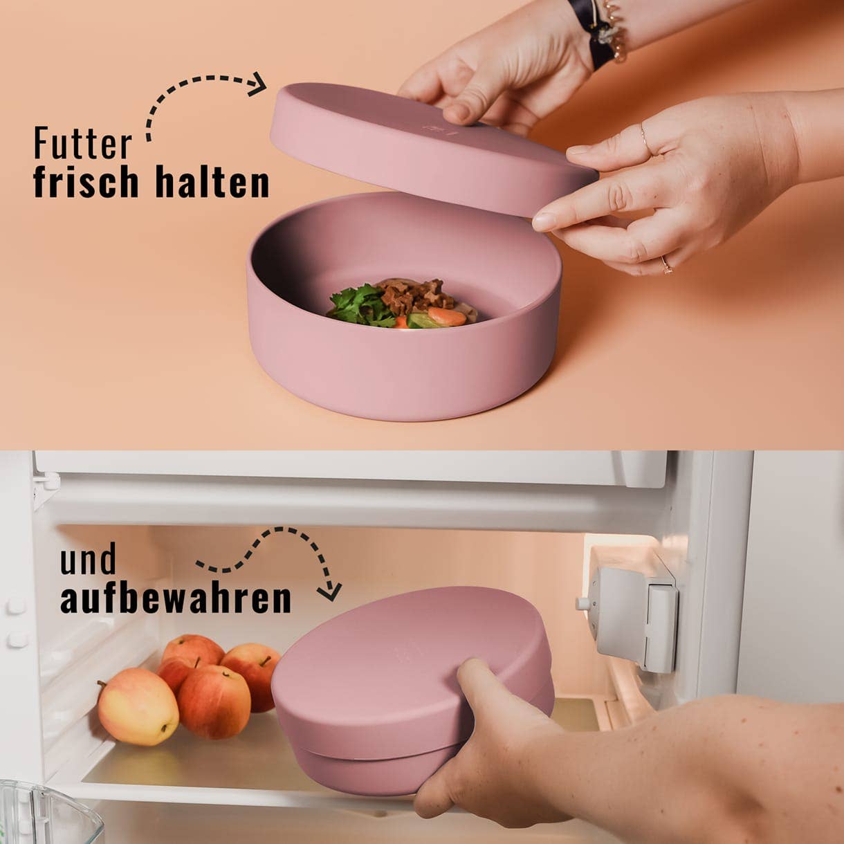 NENO Silikon - Futternapf mit Deckel – Praktisch, vielseitig &amp; durchdacht - Pfotenlieblinge