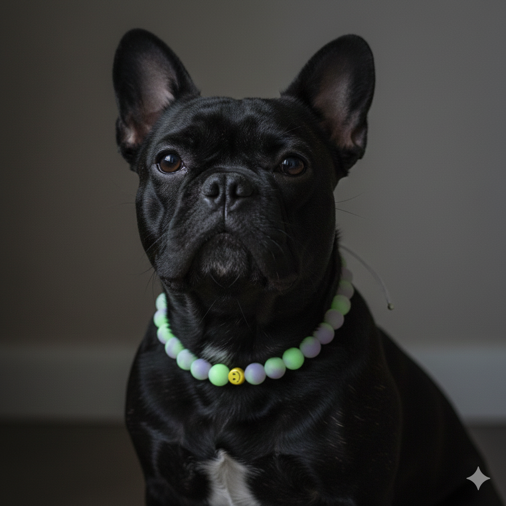 Leuchtkette GLOWIE Smile Shine für Hunde – handgefertigt &amp; ohne Strom
