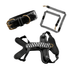 Set Hundehalsband, Leine und Geschirr - Schwarz/Weiß - Pfotenlieblinge
