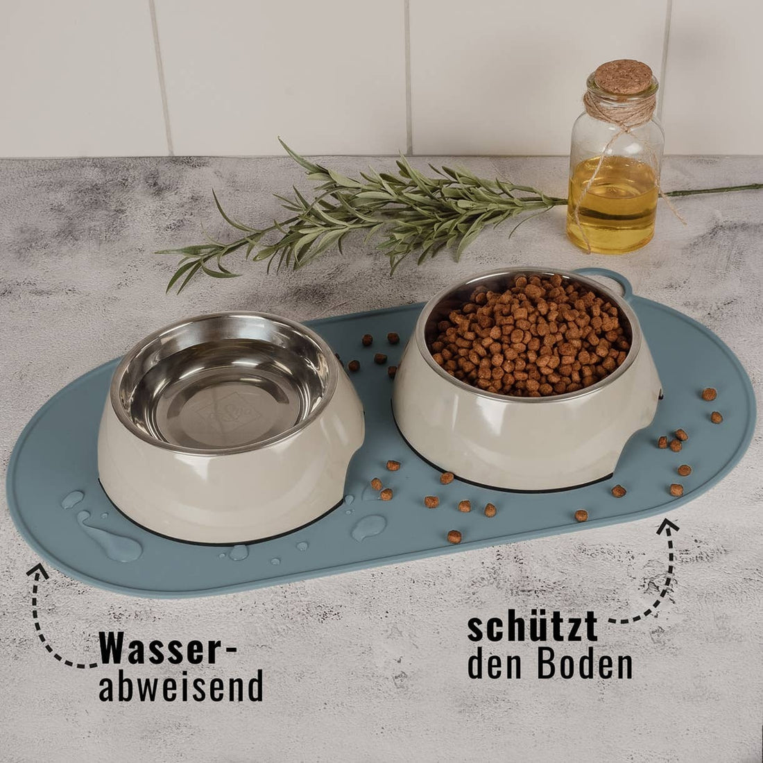 Silikon - Napfunterlage – rutschfest, pflegeleicht &amp; robust - Pfotenlieblinge