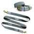Sparset: Halsband & Leine in Anthrazit/Eisblau - Pfotenlieblinge