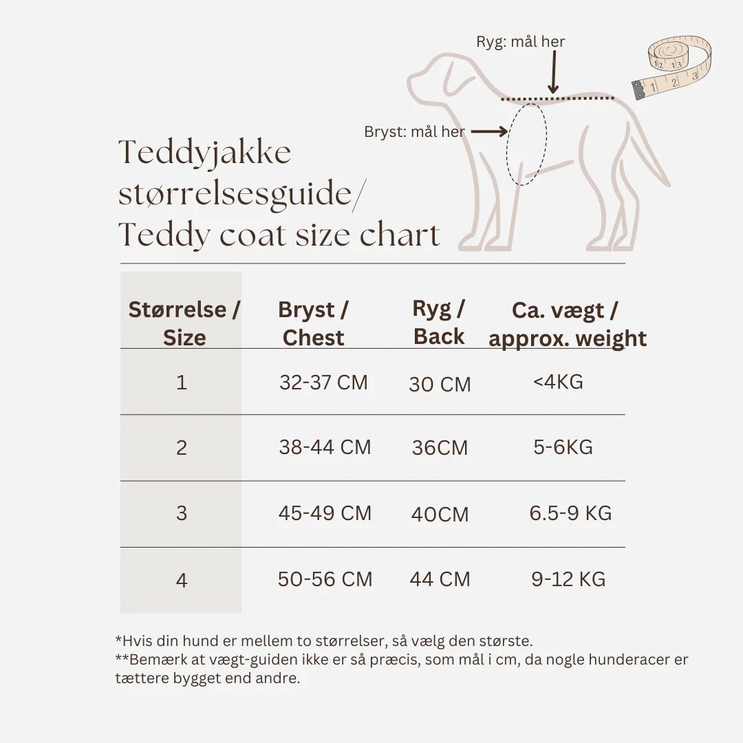 Teddyfleece-Hundemantel mit integriertem Geschir Espresso - Flokido