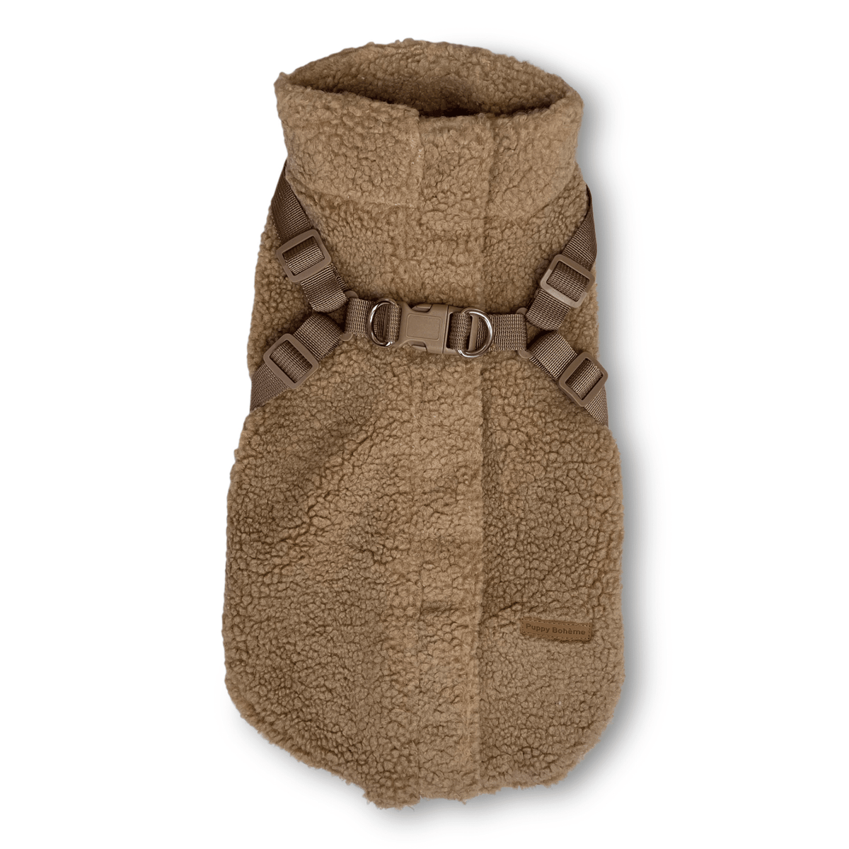 Teddyfleece-Hundemantel – Warm &amp; Kuschelig mit Integriertem Geschirr - Flokido