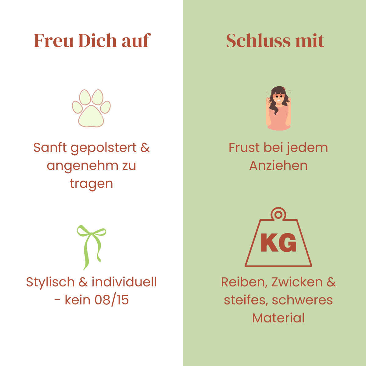 Ziggy Rosa Y-Geschirr – Leicht &amp; Sanft für Sensible Hunde - Flokido